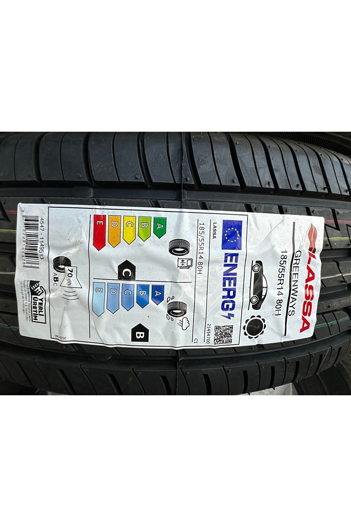 185/55R14 80H GREENWAYS LASSADOT 2024 ADET FİYATIDIR