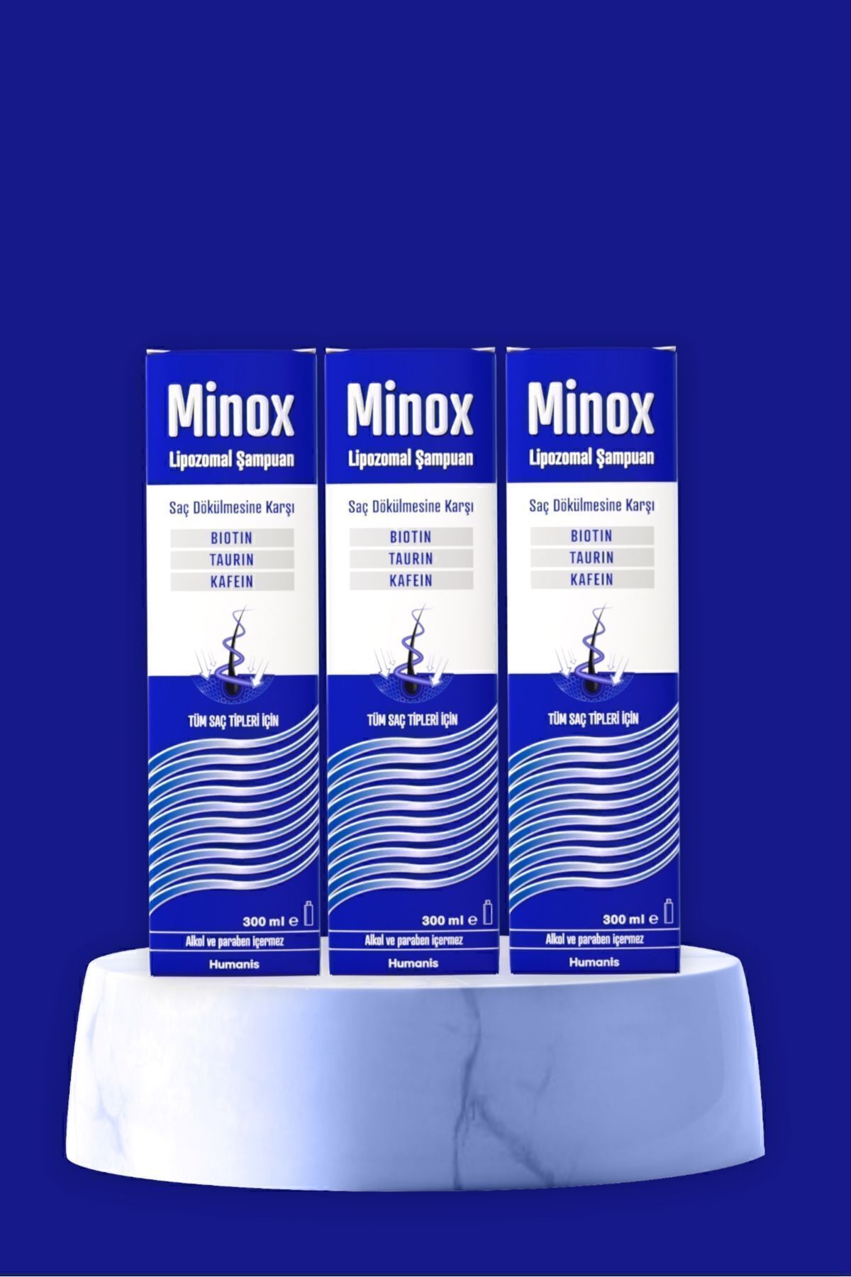 Humanis Minox Lipozomal Şampuan 300ml-3 Adet