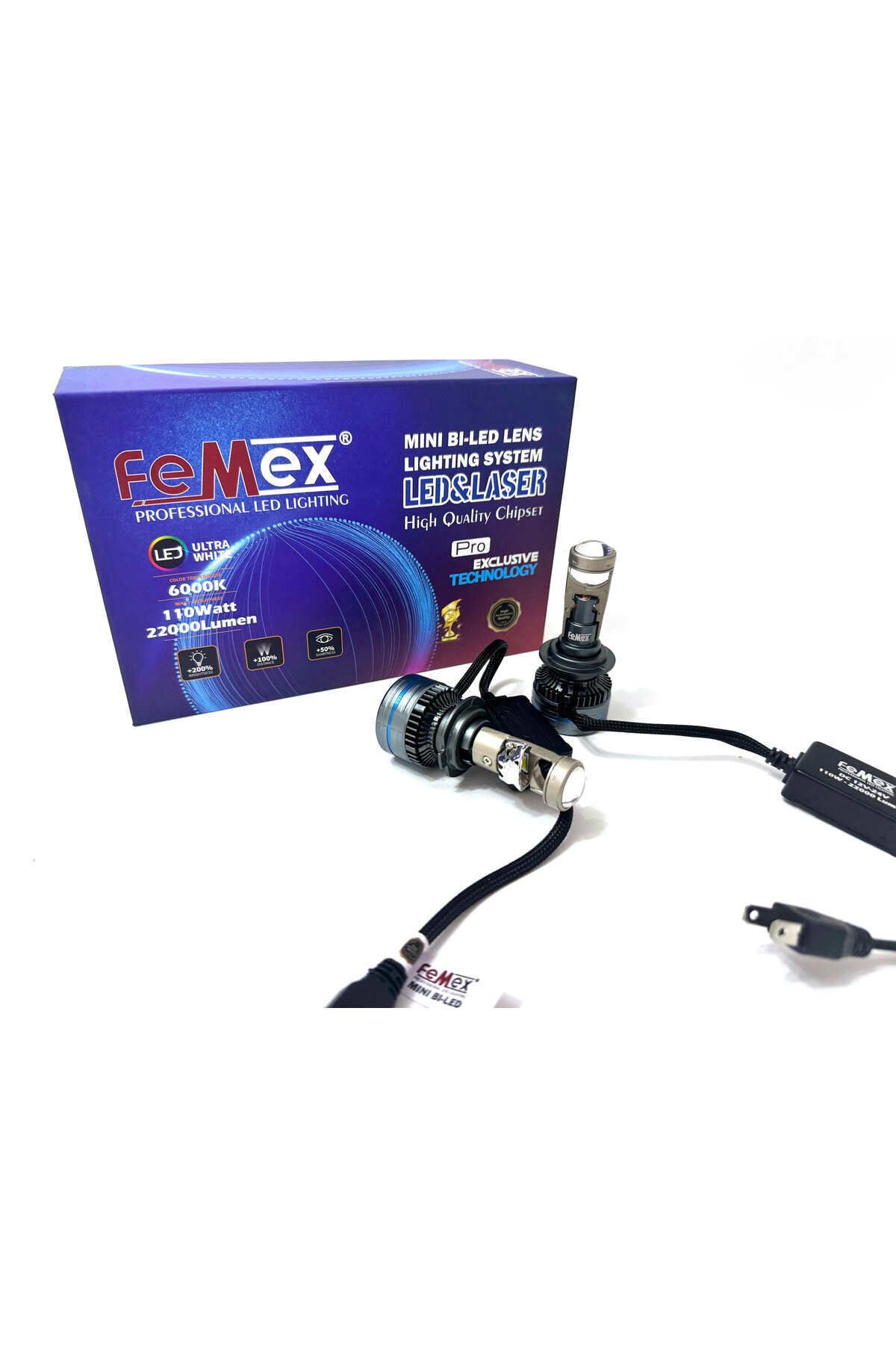 FEMEX H7 Pro Exclusive Mini Bi-Led Csp Lextar Chip 50 watt