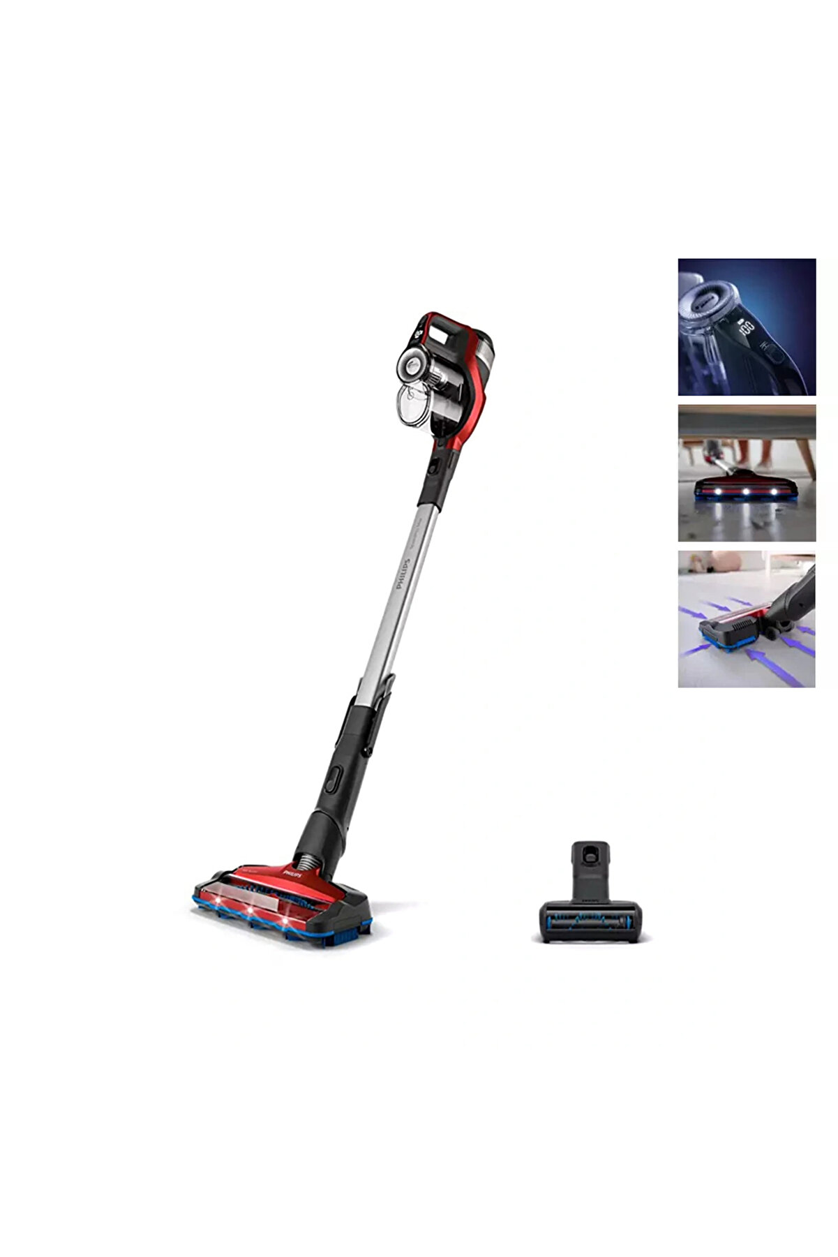 7043 Evcil Hayvan Başlıklı Premium Toz Torbasız SpeedPro Kablosuz Dikey Süpürge