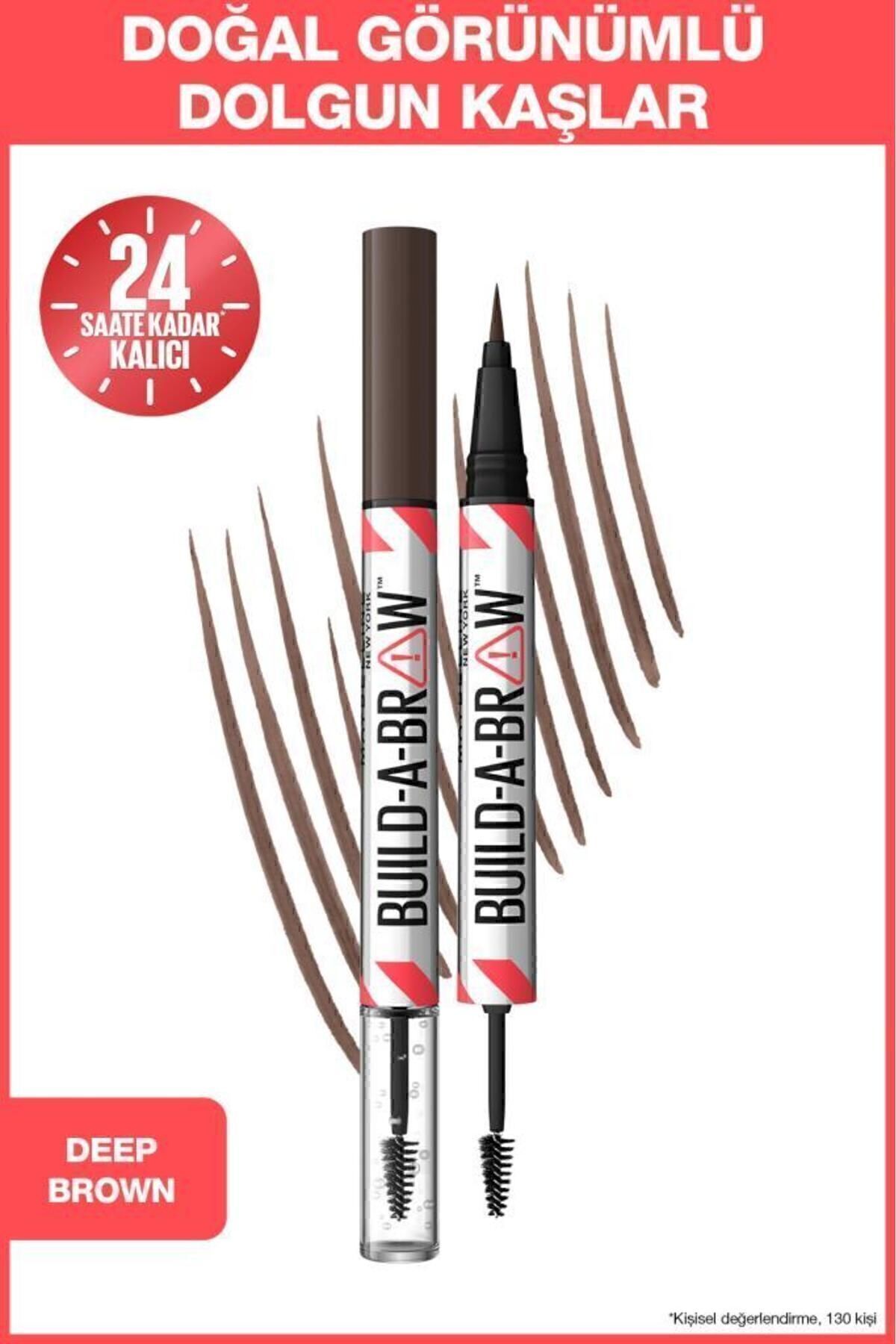 Maybelline New York Build a Brow 2in1 Kaş Kalemi ve Jeli Deep Brown