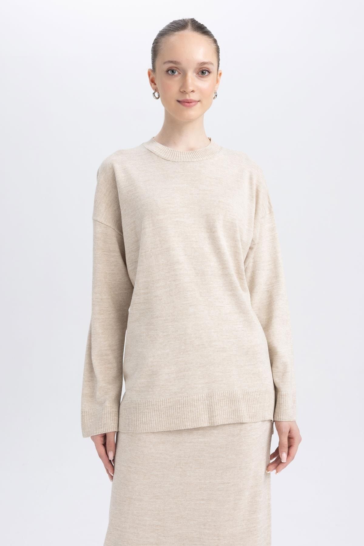 Defacto Regular Fit Bisiklet Yaka Kazak Tunik A9803ax23wn