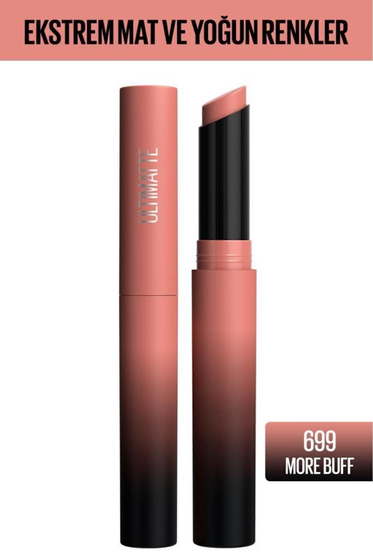 Maybelline New York Color Sensational Ultimatte Mat Ruj- 699 More Buff (NUDE)