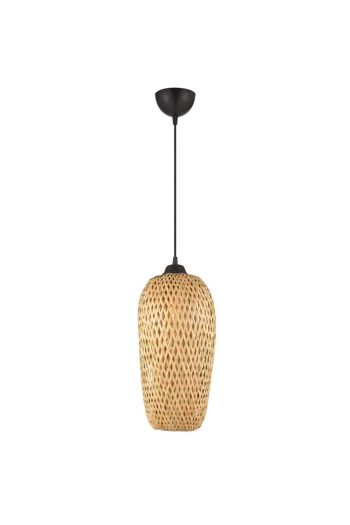 Apliqa Pedri Tekli Rattan Modern Tasarım Sarkıt Avize