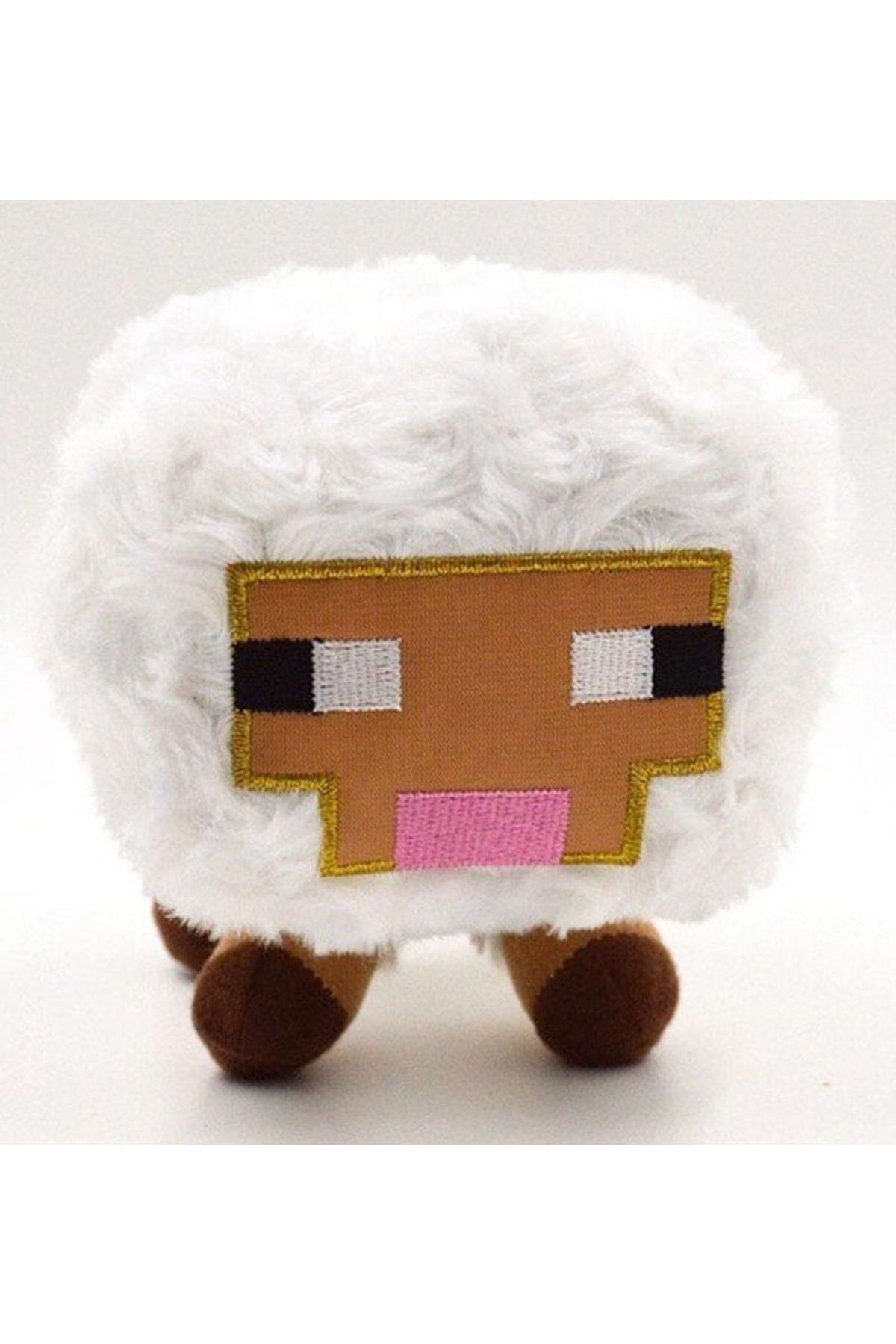 Schulzz Minecraft Sheep Koç Beyaz Ithal Premium Sevimli Karakter Peluş Oyuncak 16 Cm