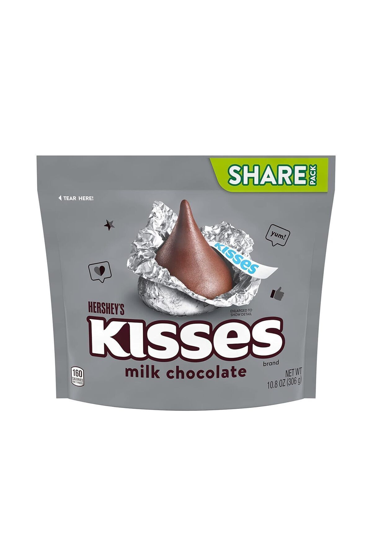 Candy Hershey's Kisses Milk Chocolate Sütlü Çikolata 306 gr