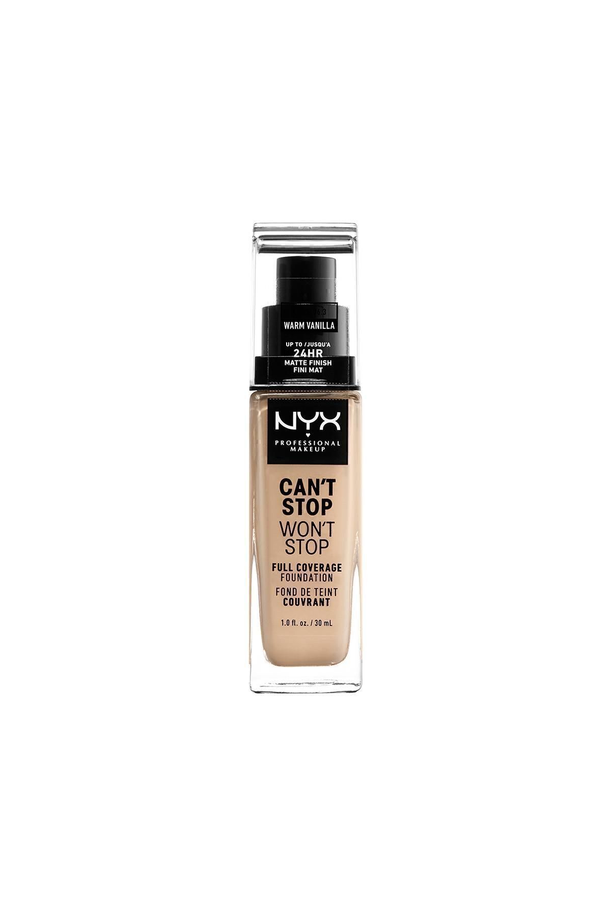 NYX Professional Makeup Fondöten - Can't Stop Won't Stop Full Coverage Foundation 6.3 Warm Vanilla 30 ml 800897181154