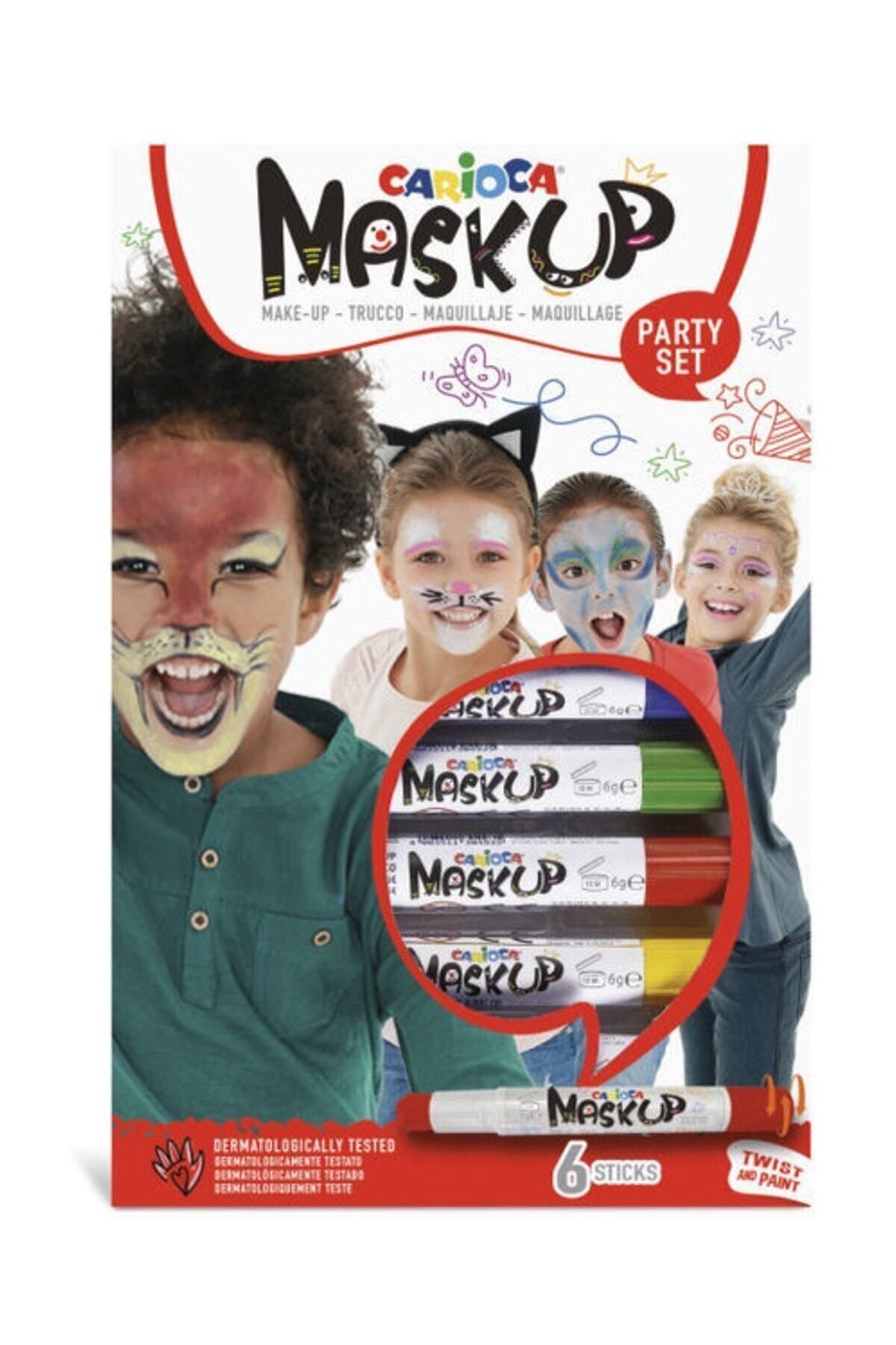 Carioca Yüz Boyası 6 Gr. 6 Renk