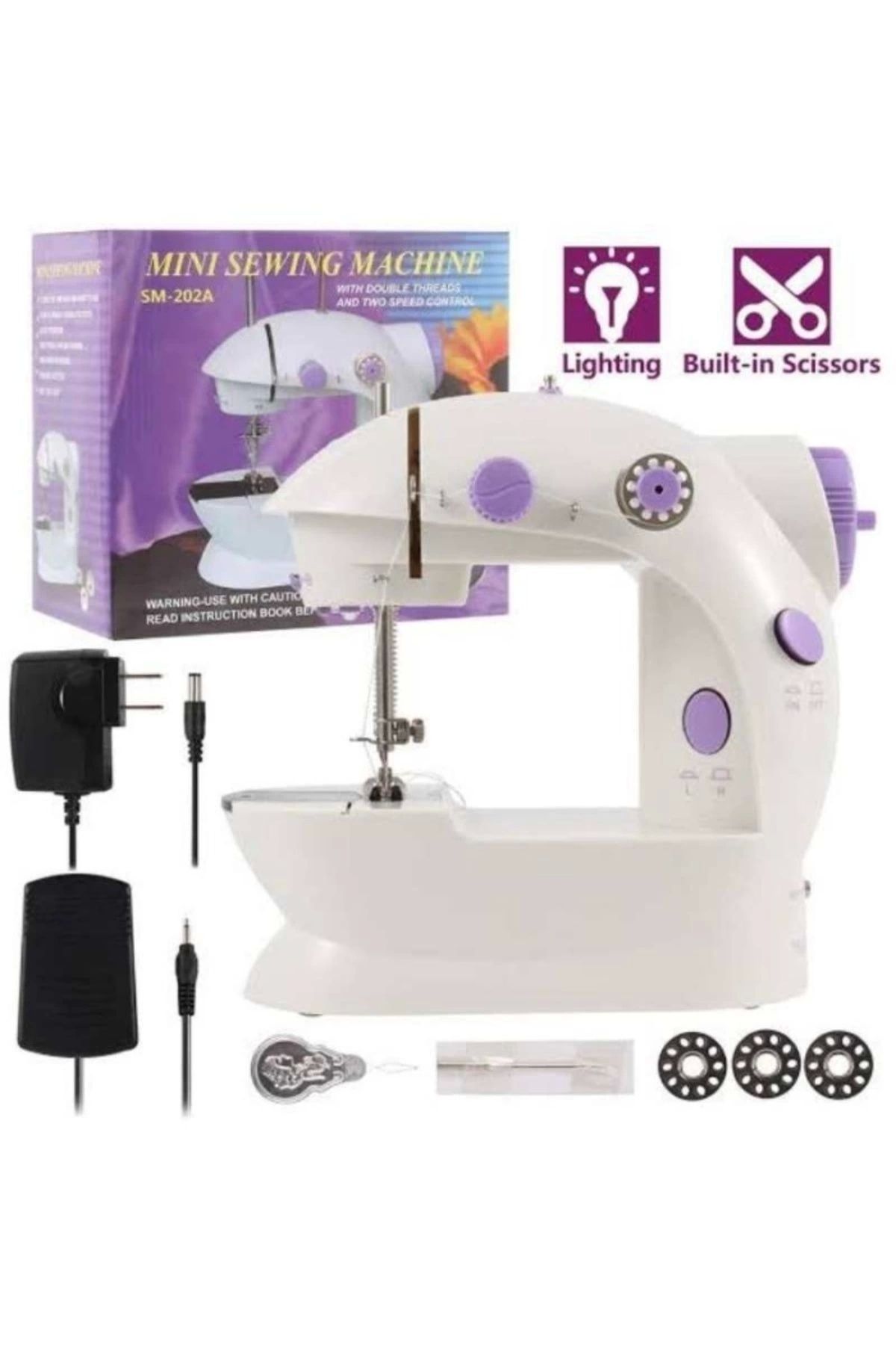 Epilons Dikiş Makinesi Sew Whiz Elektrikli Veya Pille Çalışabilen Çift Kademeli Işıklı Mini
