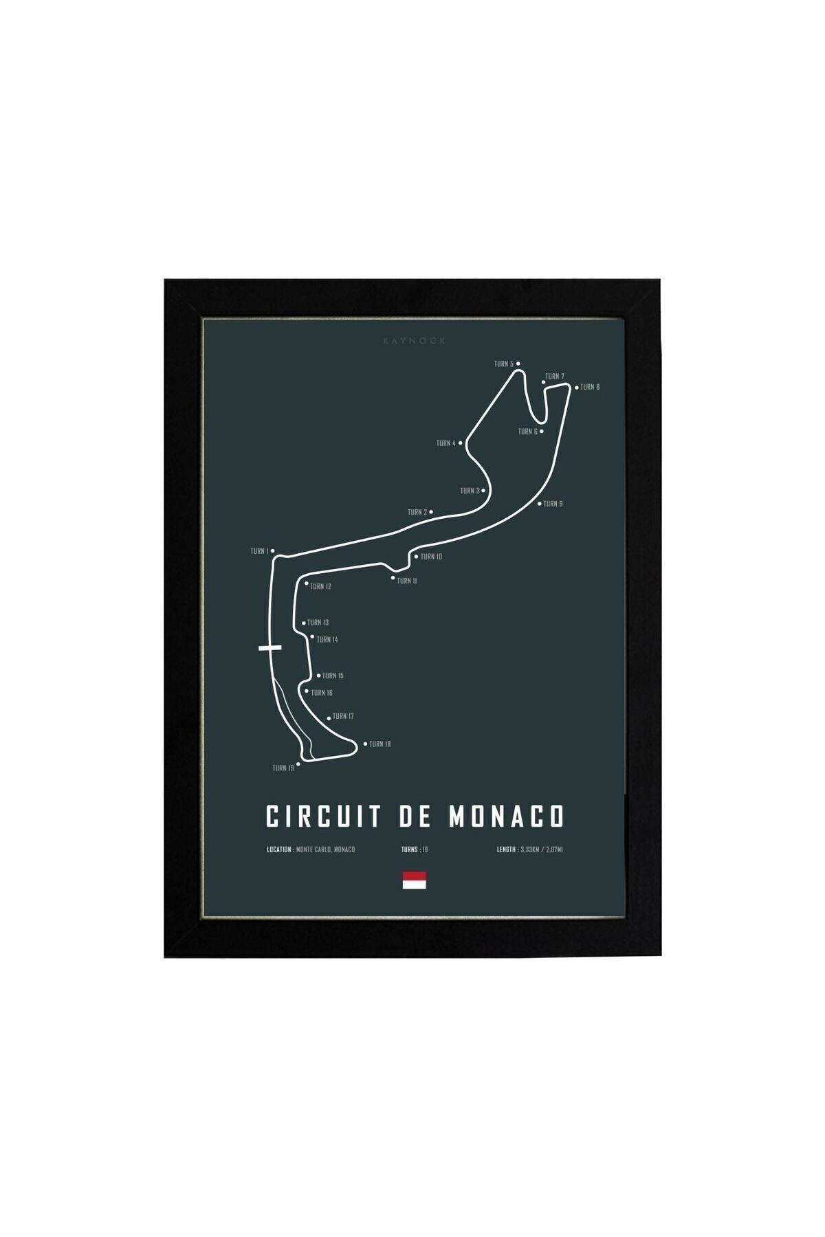 KAYNOCK Circuit De Monaco, Formula 1 Pist, F1 Poster Tablo