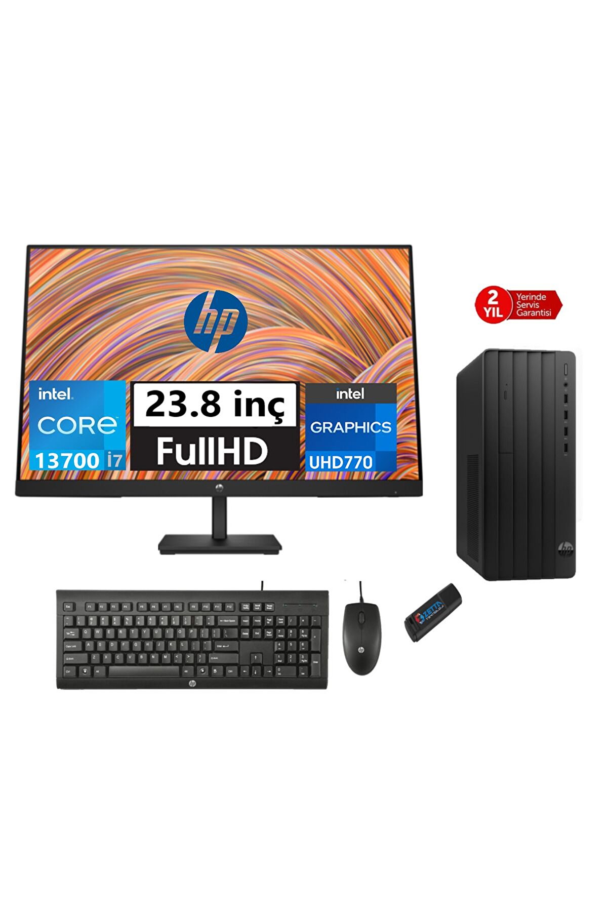 290 Pro G9 İntel Core İ7 13700 8gb 512gb Ssd 23.8 MON WIN11Home 4624A8ET2280Zettabellek