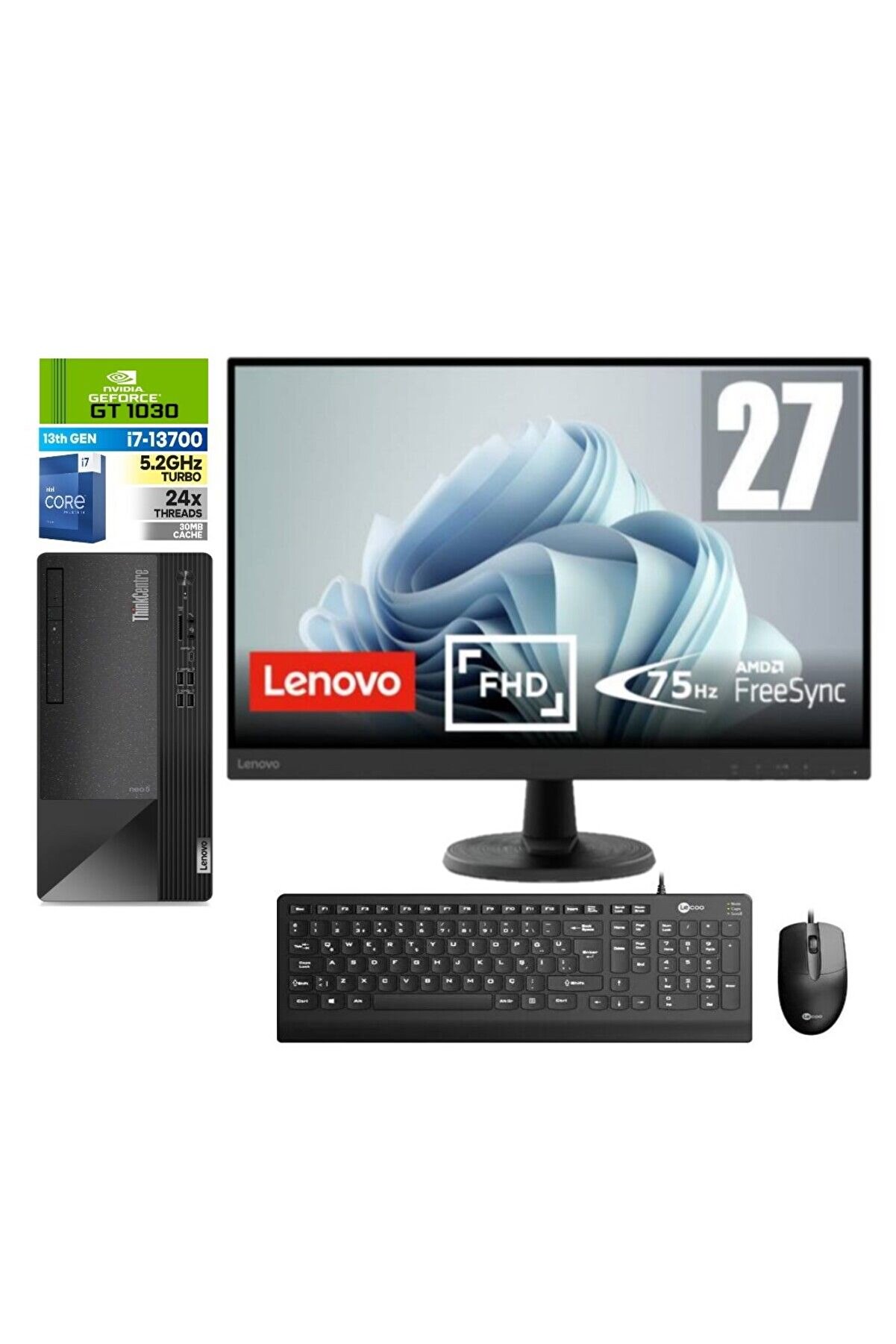 NEO 50T GEN4 İ7 13700 64gb 1tb SSD 4GB/GT1650 Freedos 23.8
