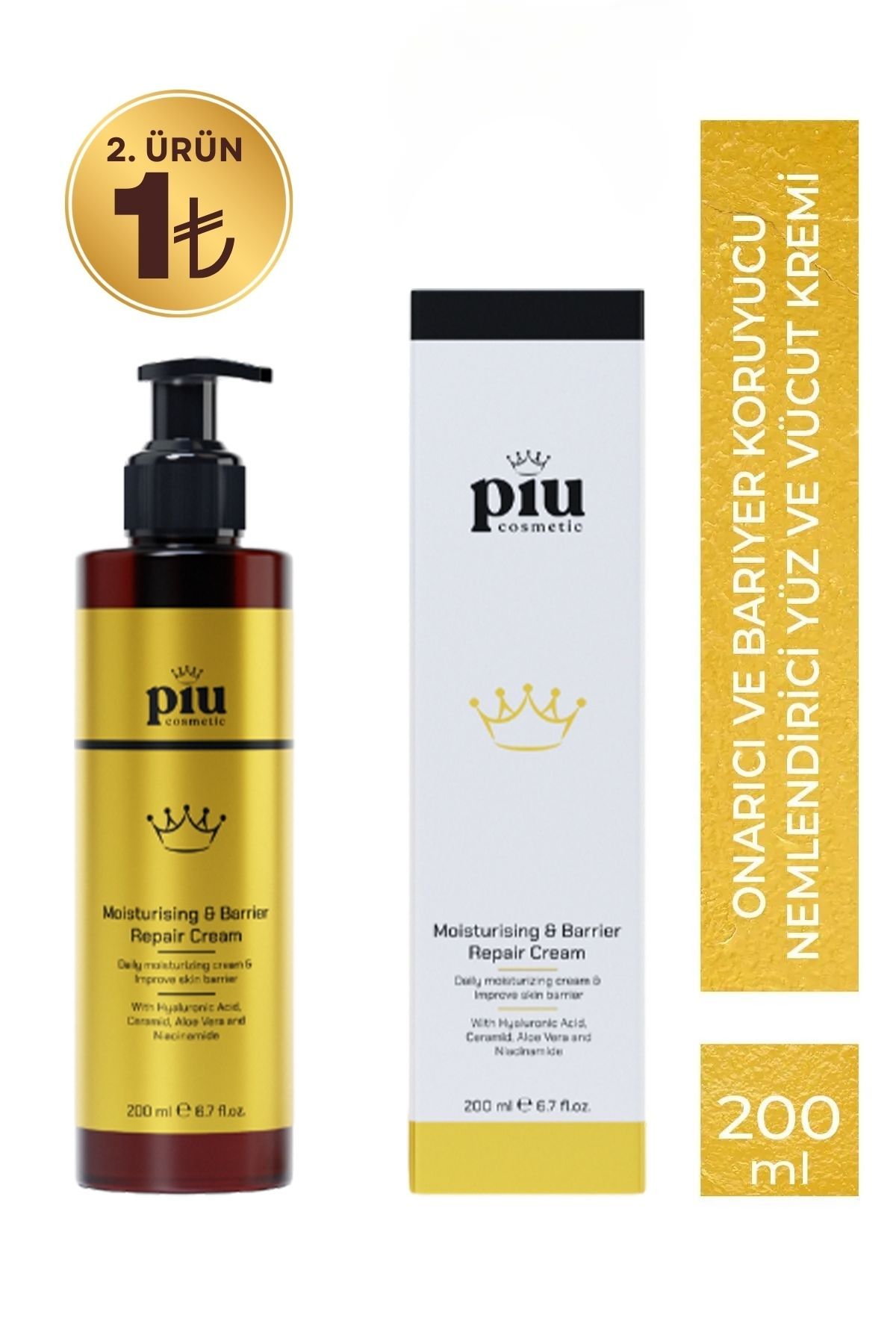Piu Cosmetic Onarıcı Ve Barıyer Koruyucu Nemlendirici Yüz Ve Vücut Kremi