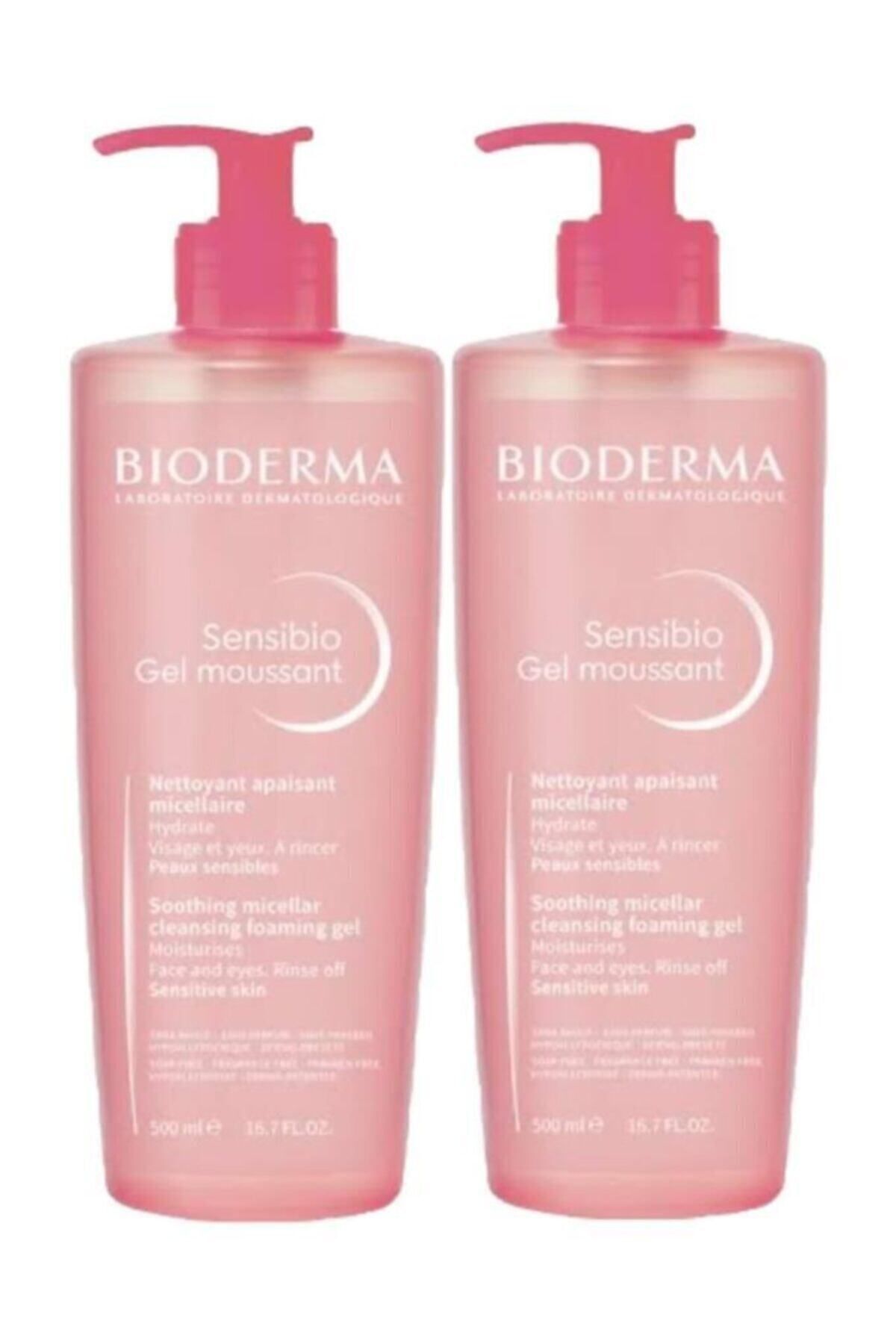 Bioderma Sensibio Foaming Jel 500 ml 2 Adet