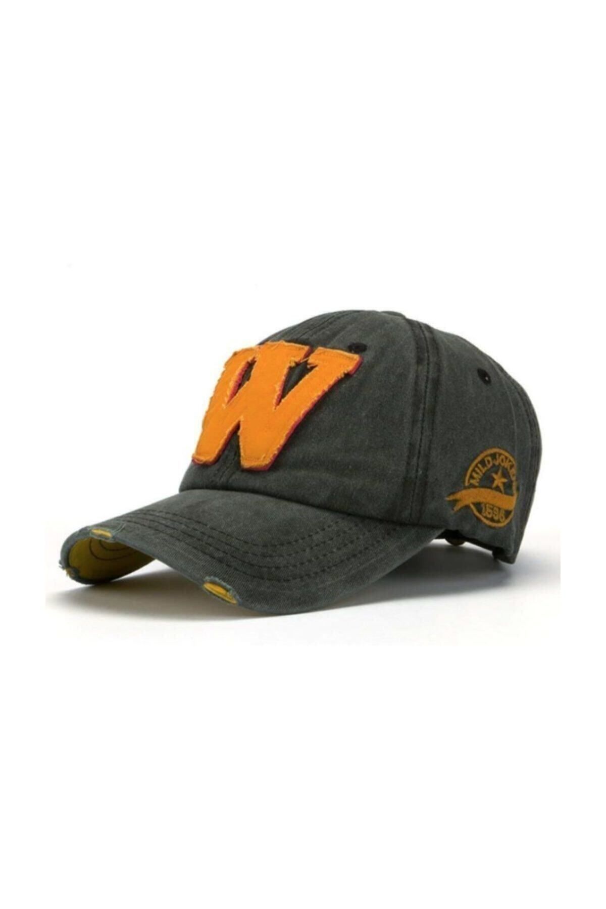 3D Şapka, Cap Şapka, Erkek Kadın Şapka, W Şapka, W Snapback Siyah