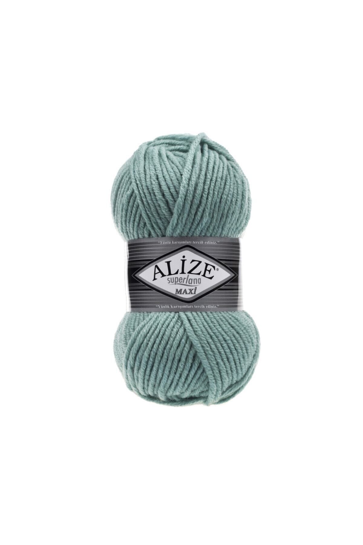 Alize Süperlana Maxi Kalın El Örgü Ipi 463 Mint