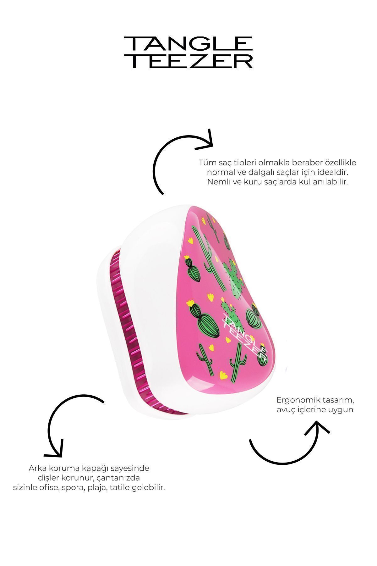 Tangle Teezer Compact Styler Cactus Print Saç Fırçası