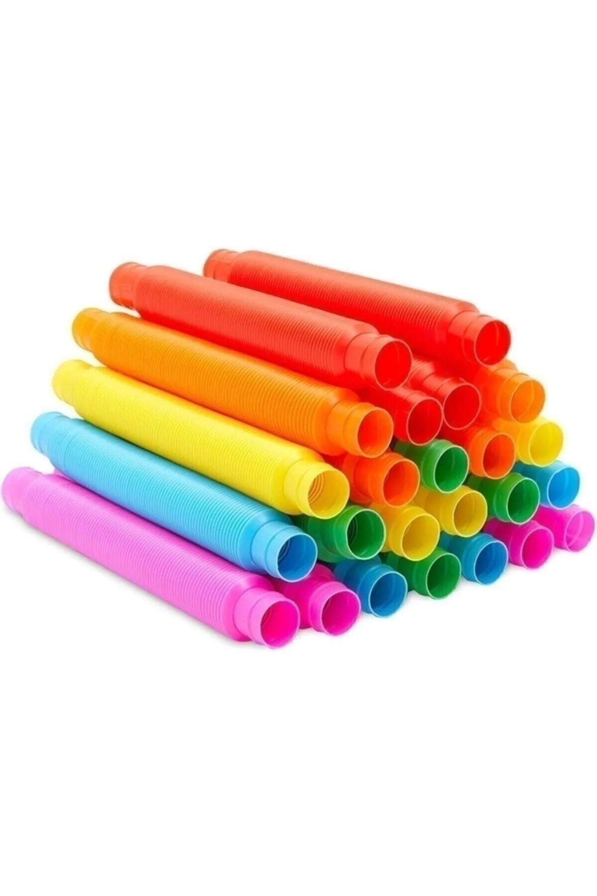 teknonisa 6'lı Pop Tubes Bükülebilir Eğlenceli Uzayan Boru Oyuncak Hortum