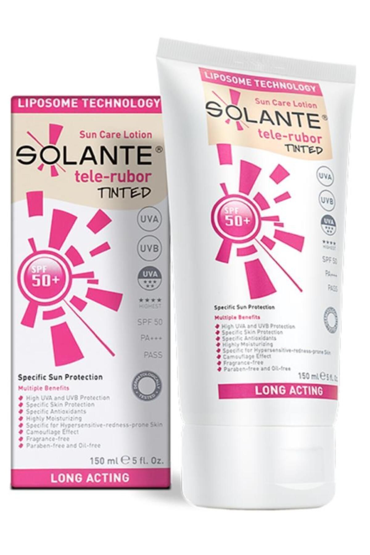 Solante Telerubor Tinted Spf 50 Losyon 150 ml