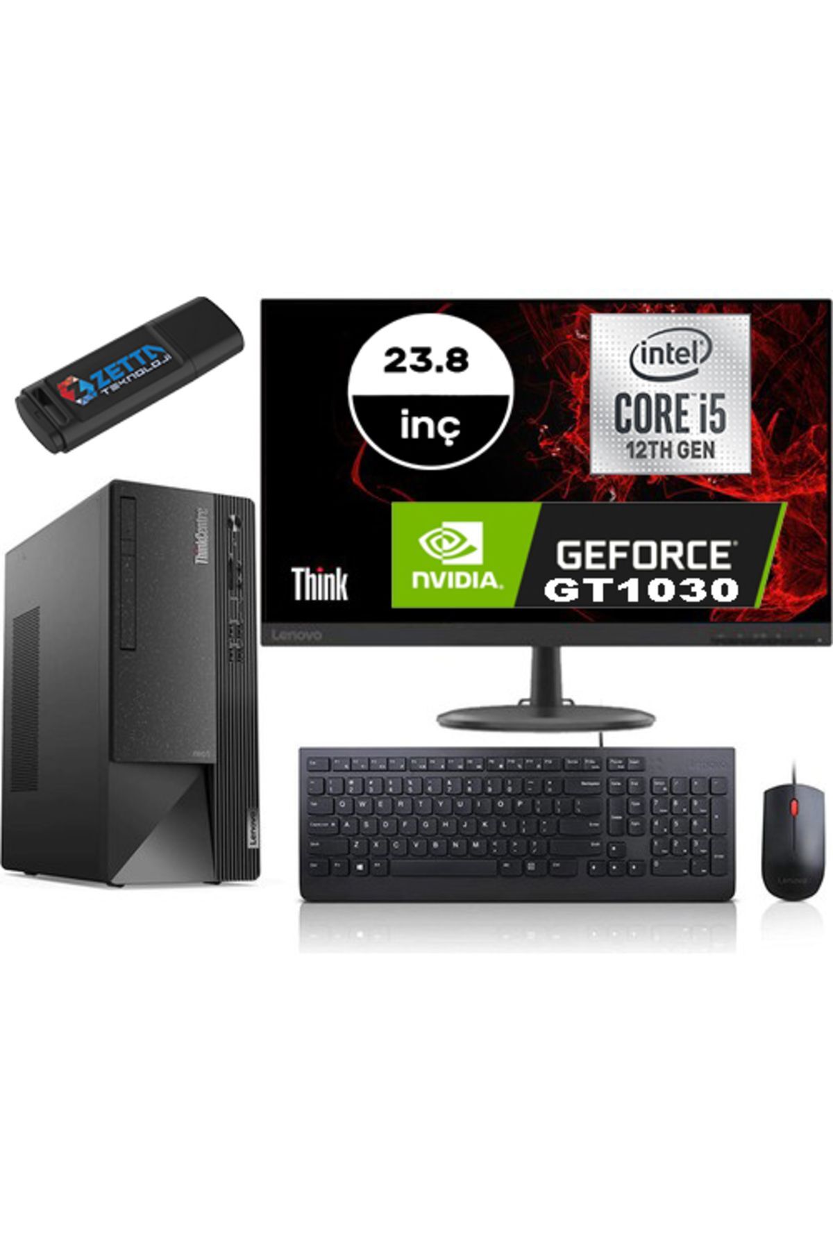 NEO 50T GEN4 İ5 12400 64GB 2TB SSD 4GB/GT1030 WIN 11 Home FHD 23.8 inç MON 12JB005DTRMG139
