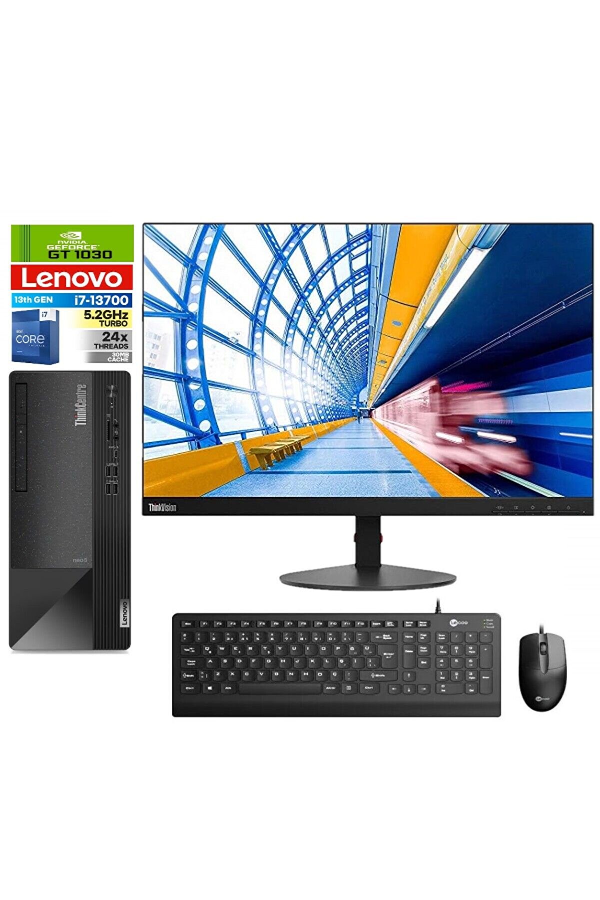 NEO 50T GEN4 İ7 13700 64gb 2tb SSD 4GB/GT1030 Freedos 23.8 Mon. 612JB005ATR19171Zettabellek