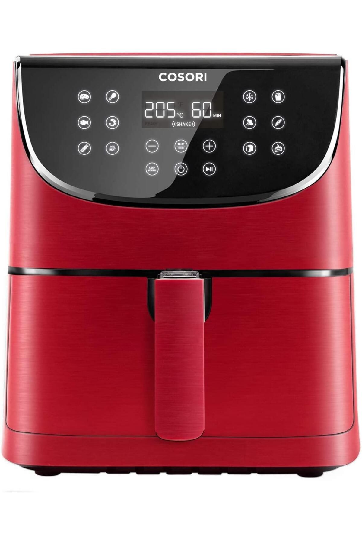 COSORI Akıllı Wifi Sıcak Hava Fritözü 5.5 Litre Airfryer Xxl Kırmızı