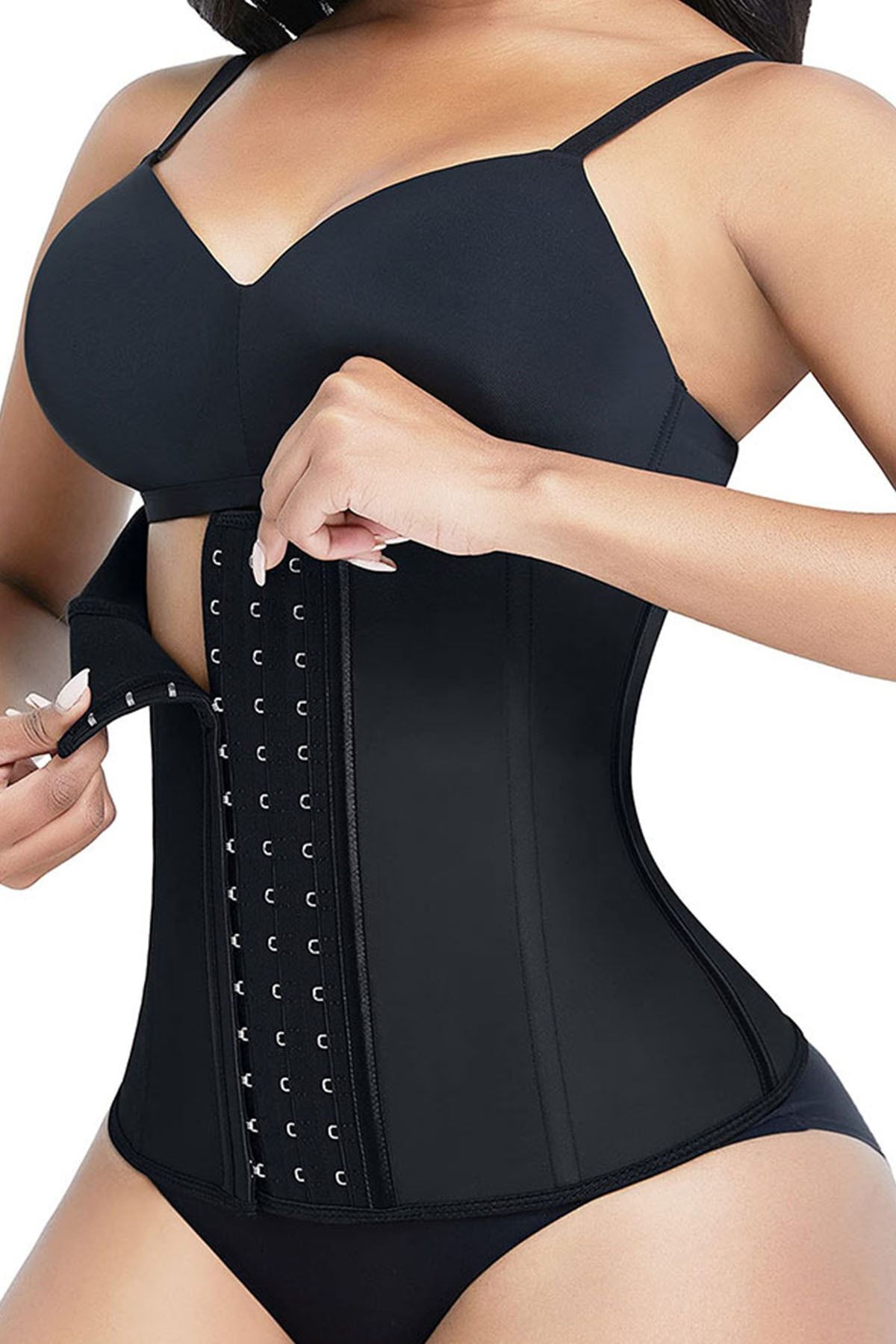 Dr. Fitto Göğüs Altı Çelik Balenli Latex Göbek Toparlayıcı , Bel Inceltici, Sıkılaştırıcı Kopçalı Korse Dr01
