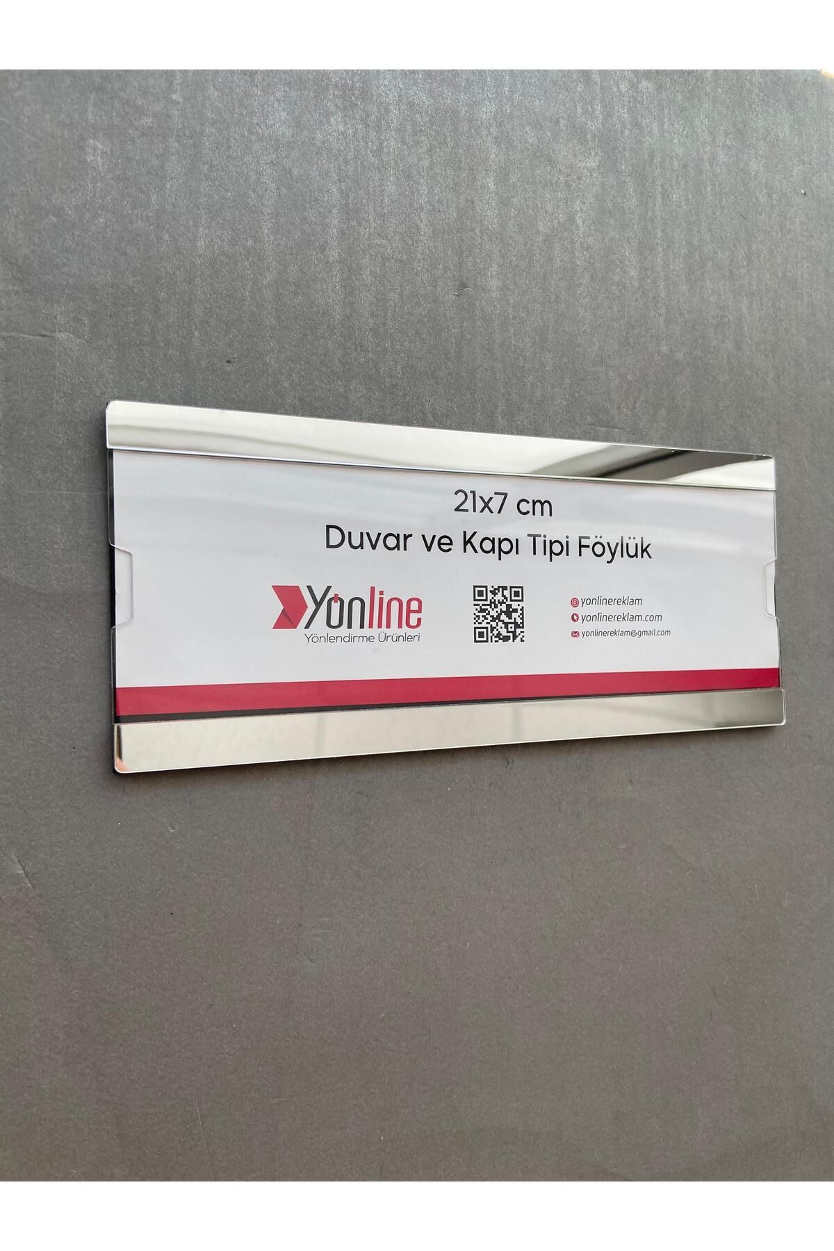 Yönline Kapı ve Duvar Tipi Kolay Değiştirilebilir A4 1/3 Föylük Siyah Tabanlı