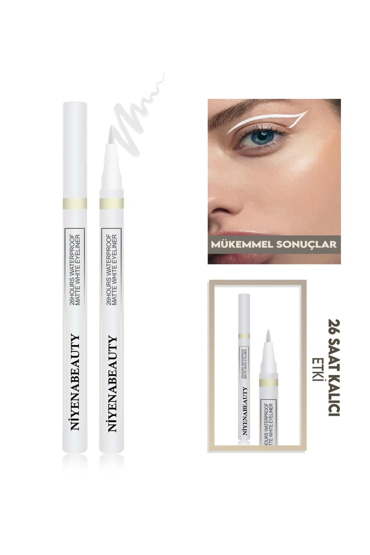 NİYENABEAUTY Beyaz Kalem Eyeliner