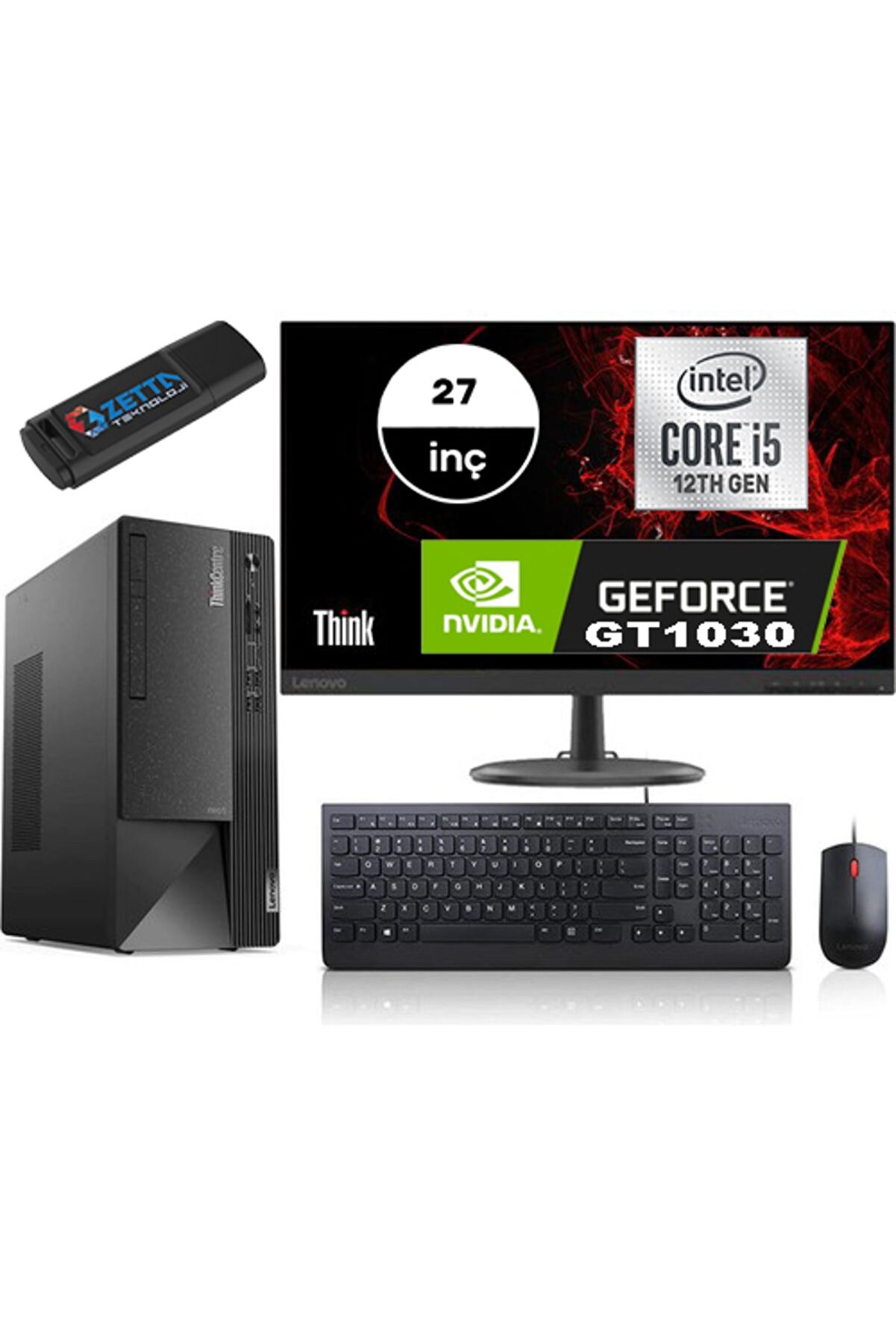 NEO 50T GEN4 İ5 12400 64GB 1TB SSD 4GB/GT1030 WIN 11 Pro FHD 27 inç MON 12JB005DTRMMG158