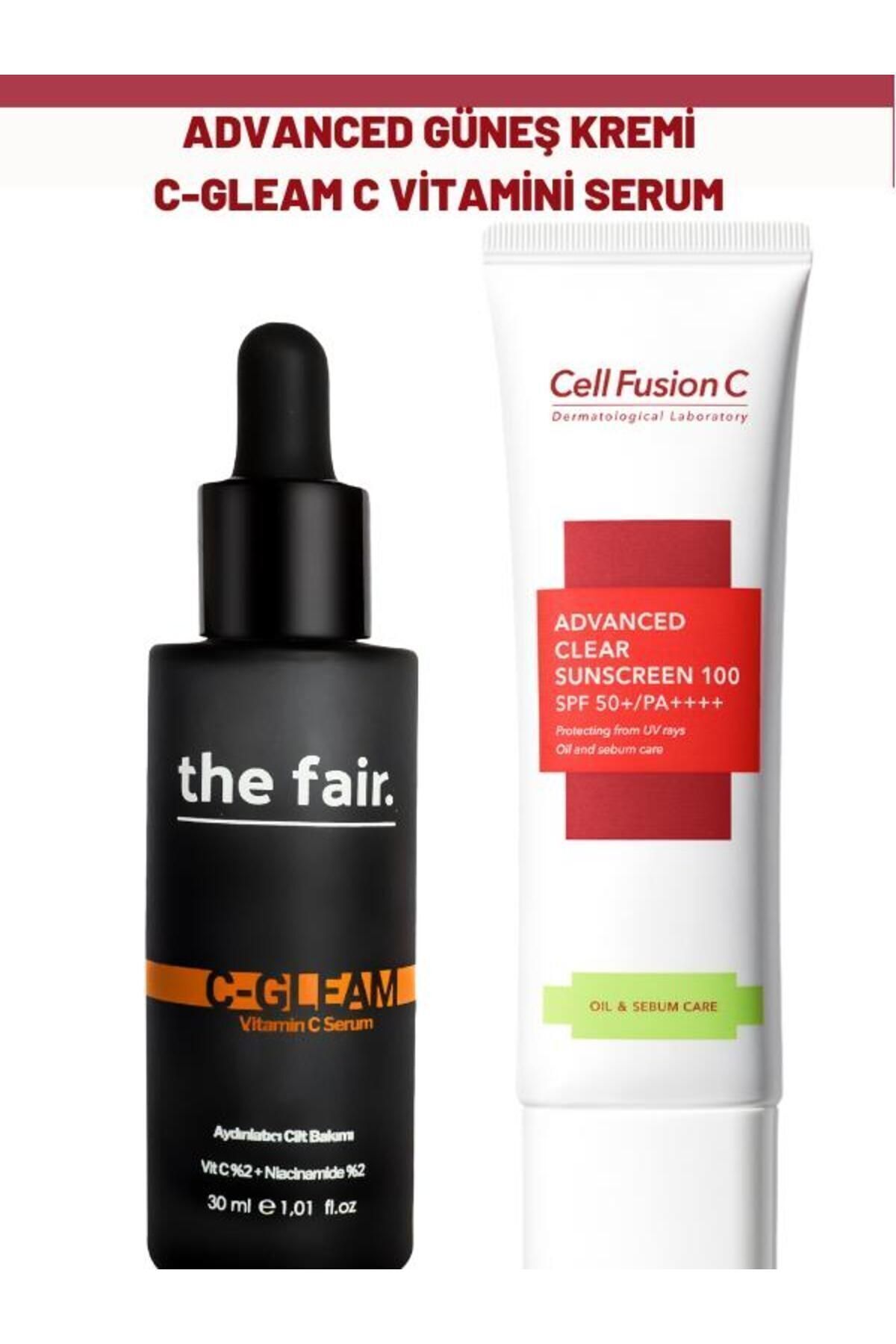 Cell Fusion C Advanced Tüm Cilt Tipleri Için Yüksek Koruyucu Güneş Kremi Ve The Fair. C Gleam C Vitamini Serum