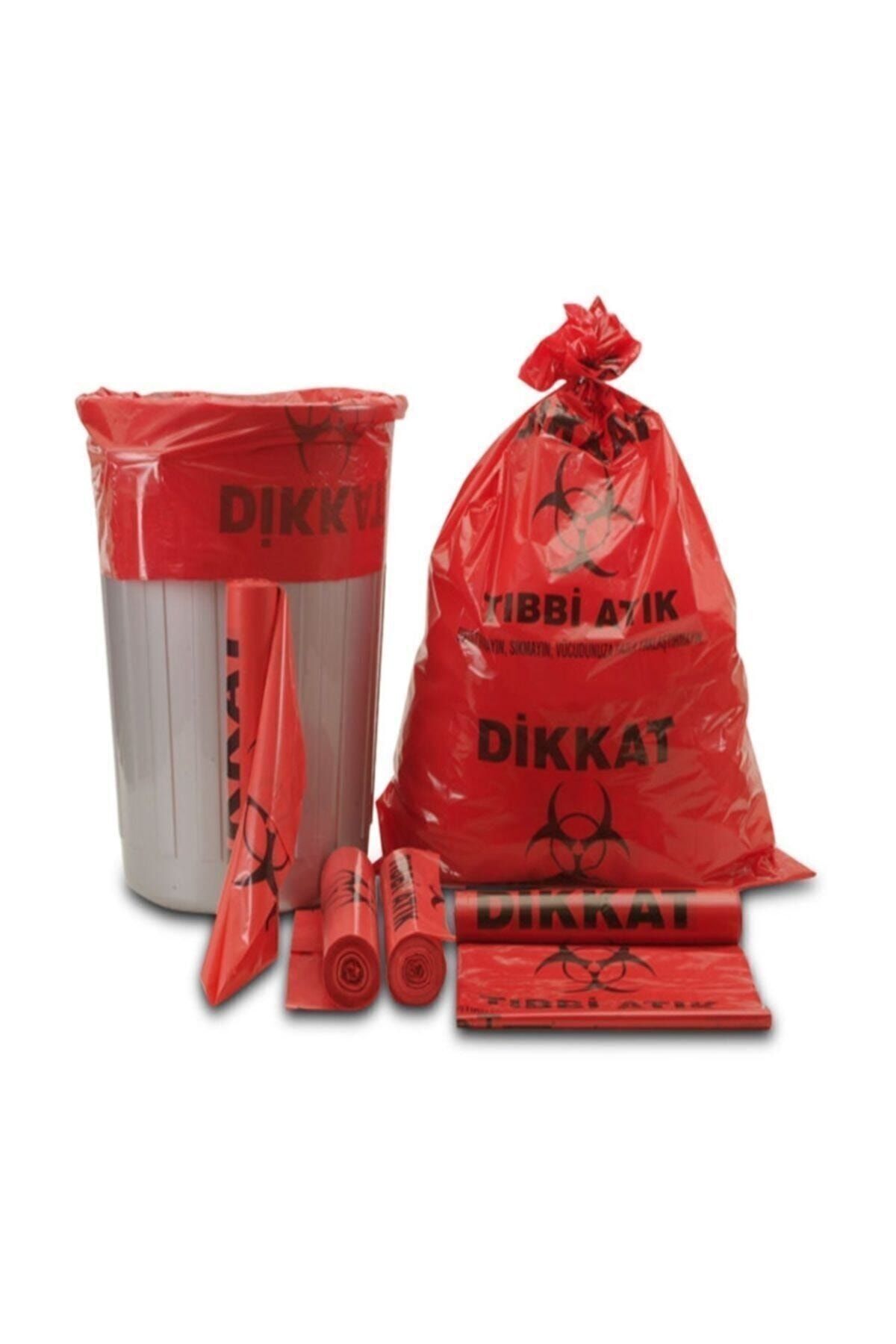 Florex Tıbbi Atık Çöp Poşeti 100 Micron 80*110 Jumbo 100 Adet 1 Koli