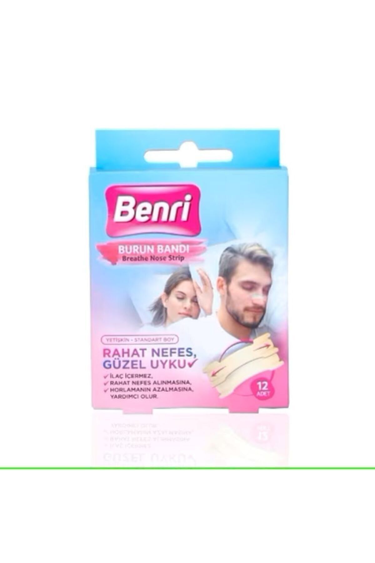 Benri Nefes Açıcı Bant 12'li-Burun Bandı