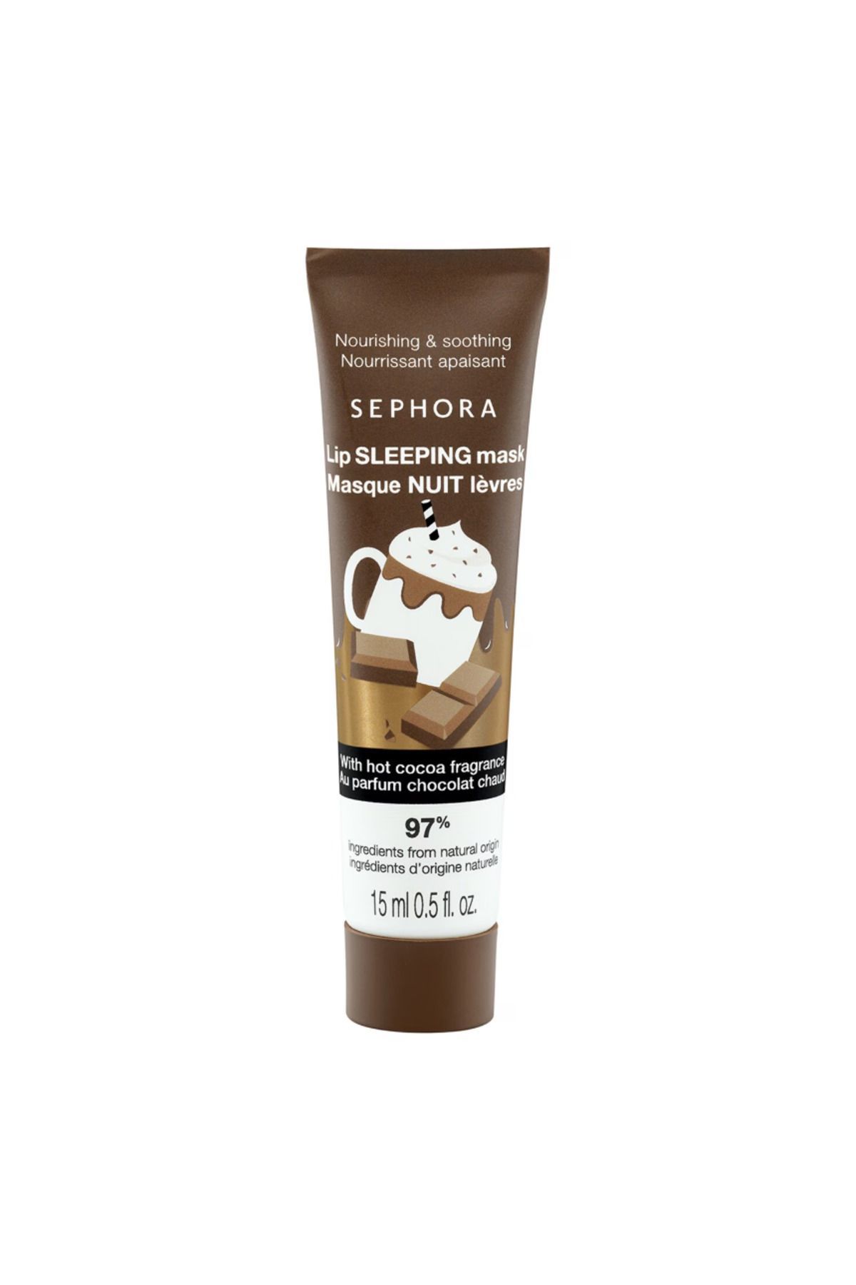 Sephora The future is yours - Sıcak çikolata kokulu gece dudak maskesi 15 ml