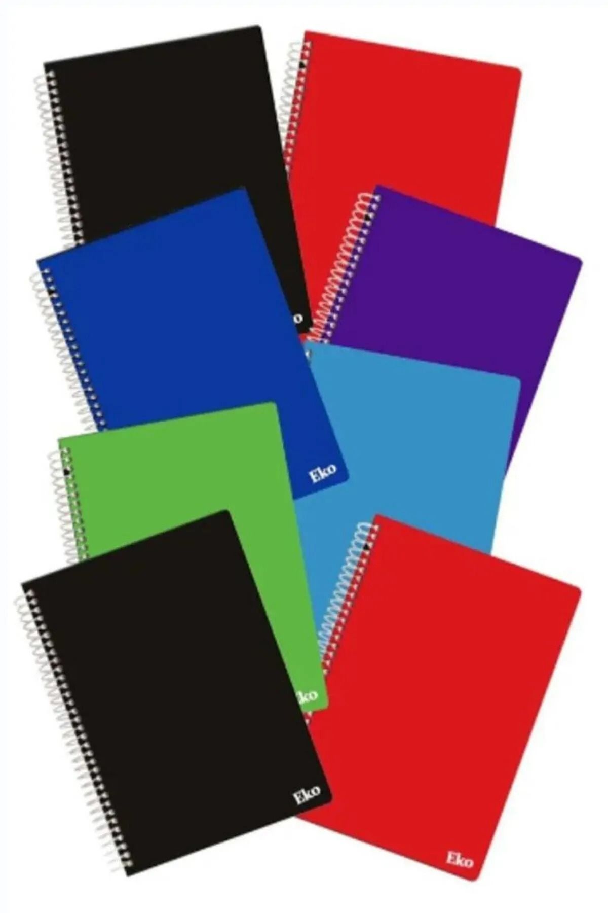 Andofis I'M Smart Defter A4 72 Yaprak 8 Adet (4 Kare+4Çizgili) Spiralli Pp Kapak