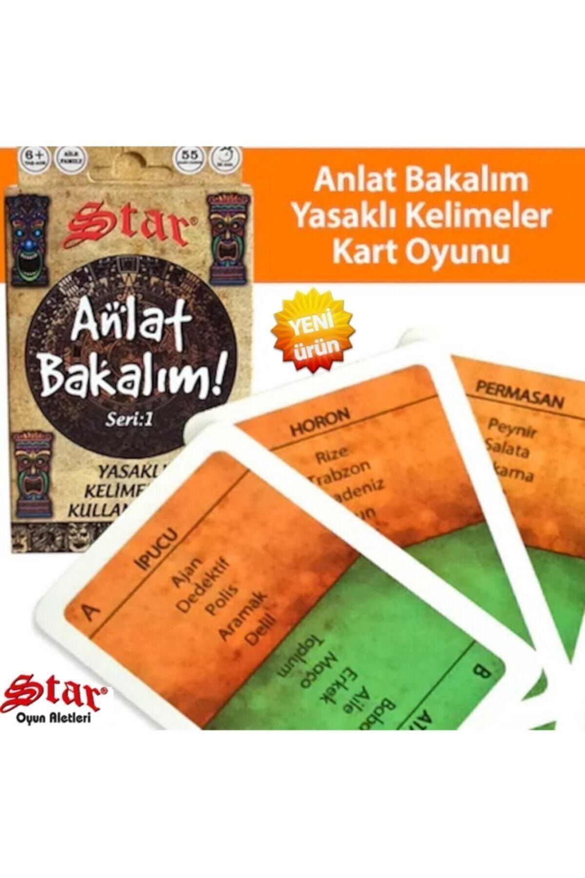 Star Tabu Kartları Anlat Bakalım Kelime Oyunu (yaş 6+) Yasaklı Kelimeler Kart Oyunu Stoktan
