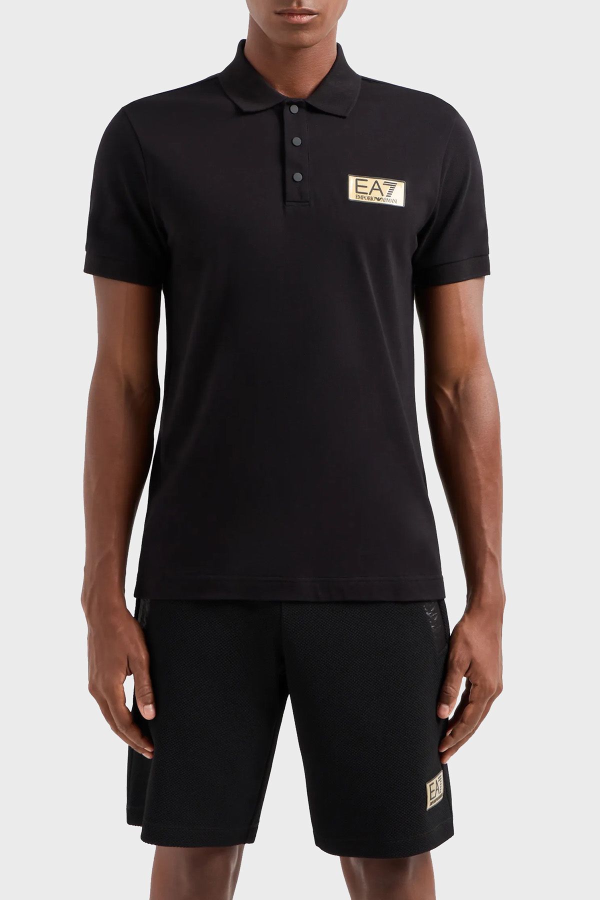 EA7 Pamuklu Regular Fit Polo Yaka T Shirt Erkek POLO YAKA T SHİRT 3DPF02 PJ5AZ 1200