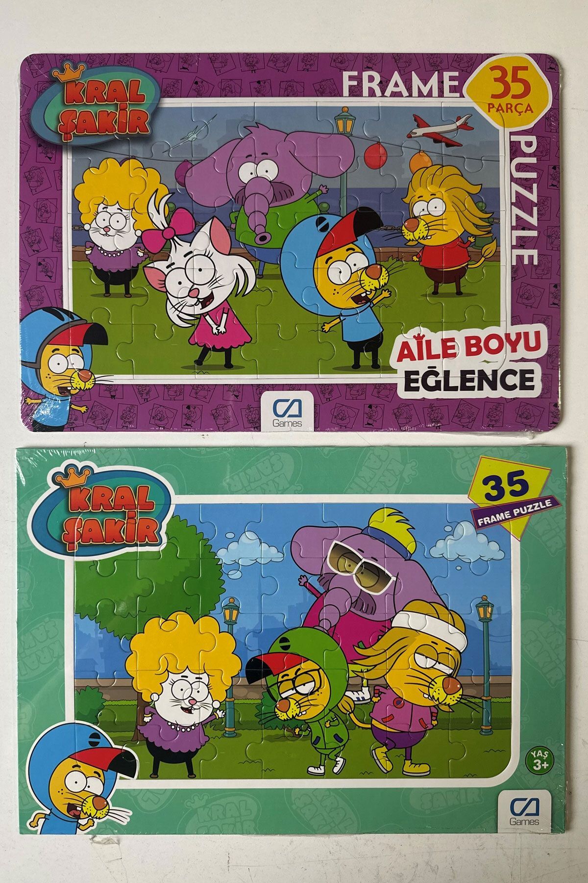 SİHİRLİ AYAKLAR 35 Parça 2 adet Puzzle Çocuk Yapboz Kral Şakir