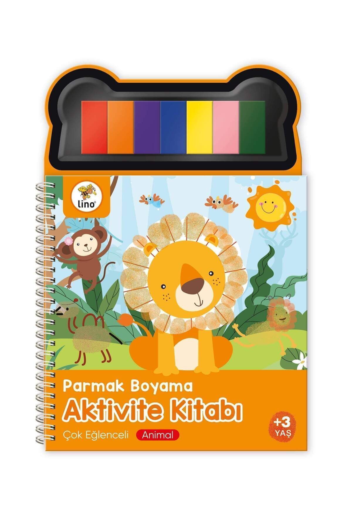 Lino Parmak Boyama Aktivite Kıtabı Anımal