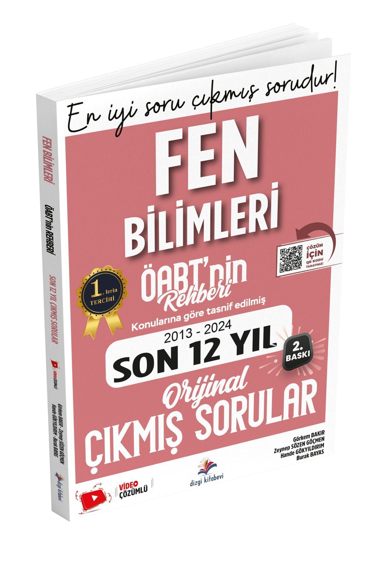 Dizgi Kitap 2025 Öabt Nin Rehberi Fen Bilimleri Son 12 Yıl Çıkmış Sorular Video Çözümlü