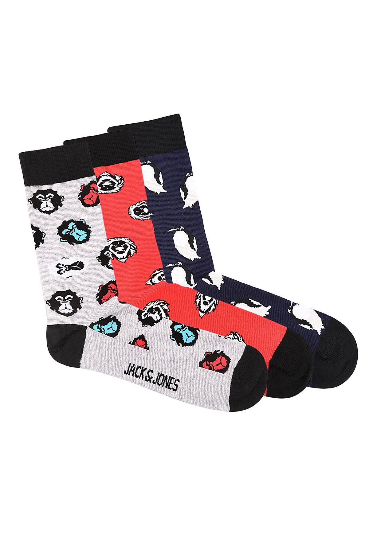 Jack & Jones 3'lü Çorap Paketi 12199141 Jacanımals