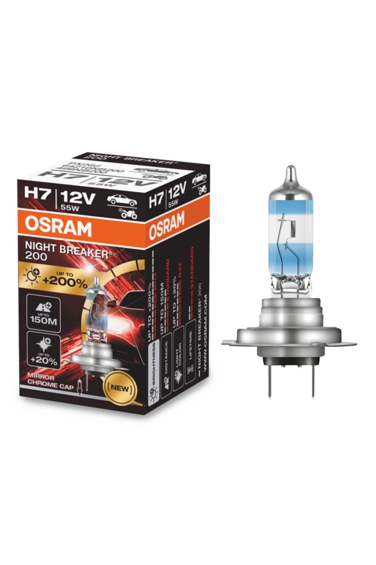 Osram Night Breaker Laser H7 Ampul 64210nb200 - %200 Fazla Işık