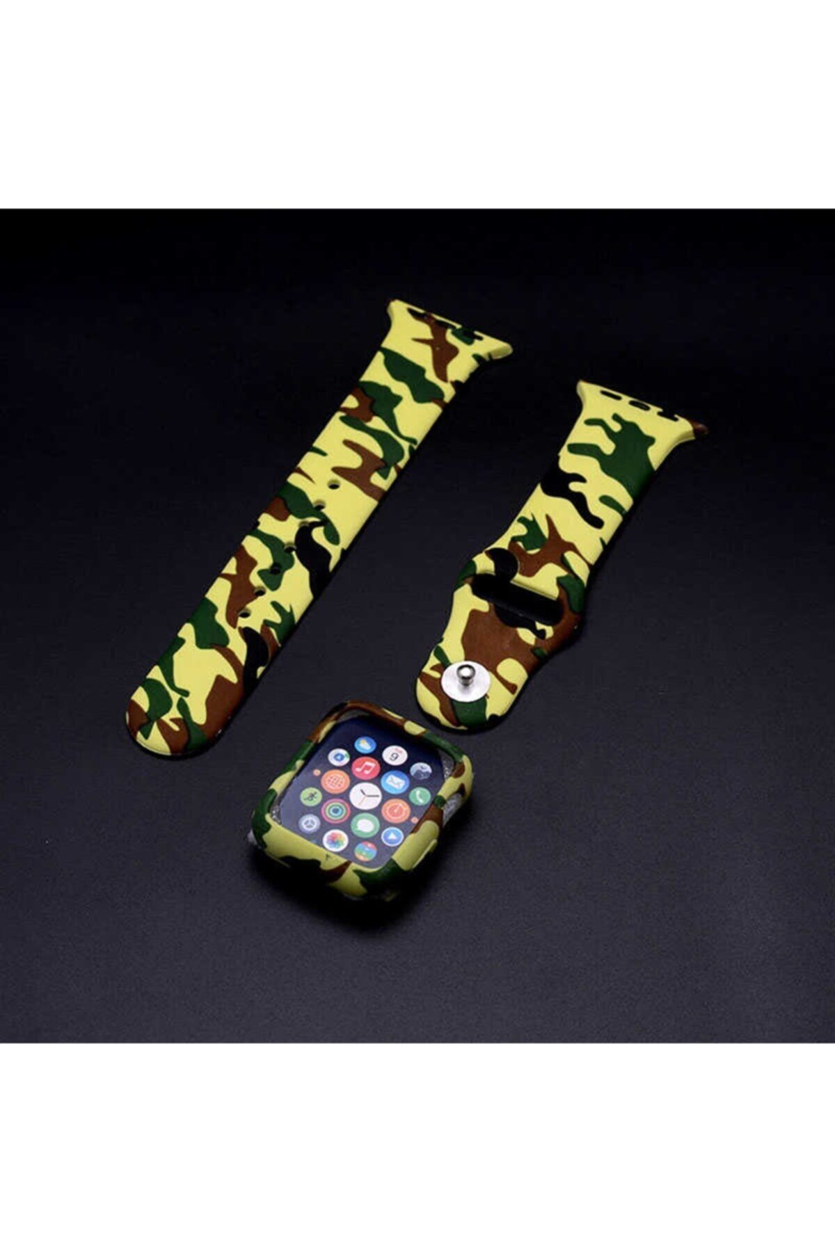 Genel Markalar Apple Watch 42mm 3 In 1 Army Kordon