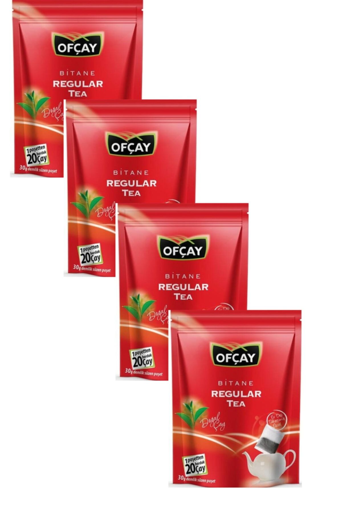 Ofçay Bitane Regular Tea Eko Demlik Poşet Çay 30 X 30 gr X 4 Paket