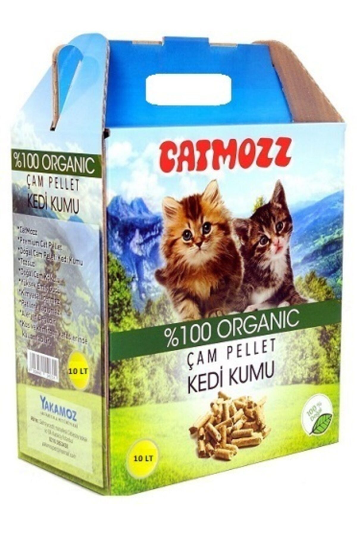 CatMozz Hipoalerjenik Doğal Organik Çam Peleti Kedi Kumu 10 Lt