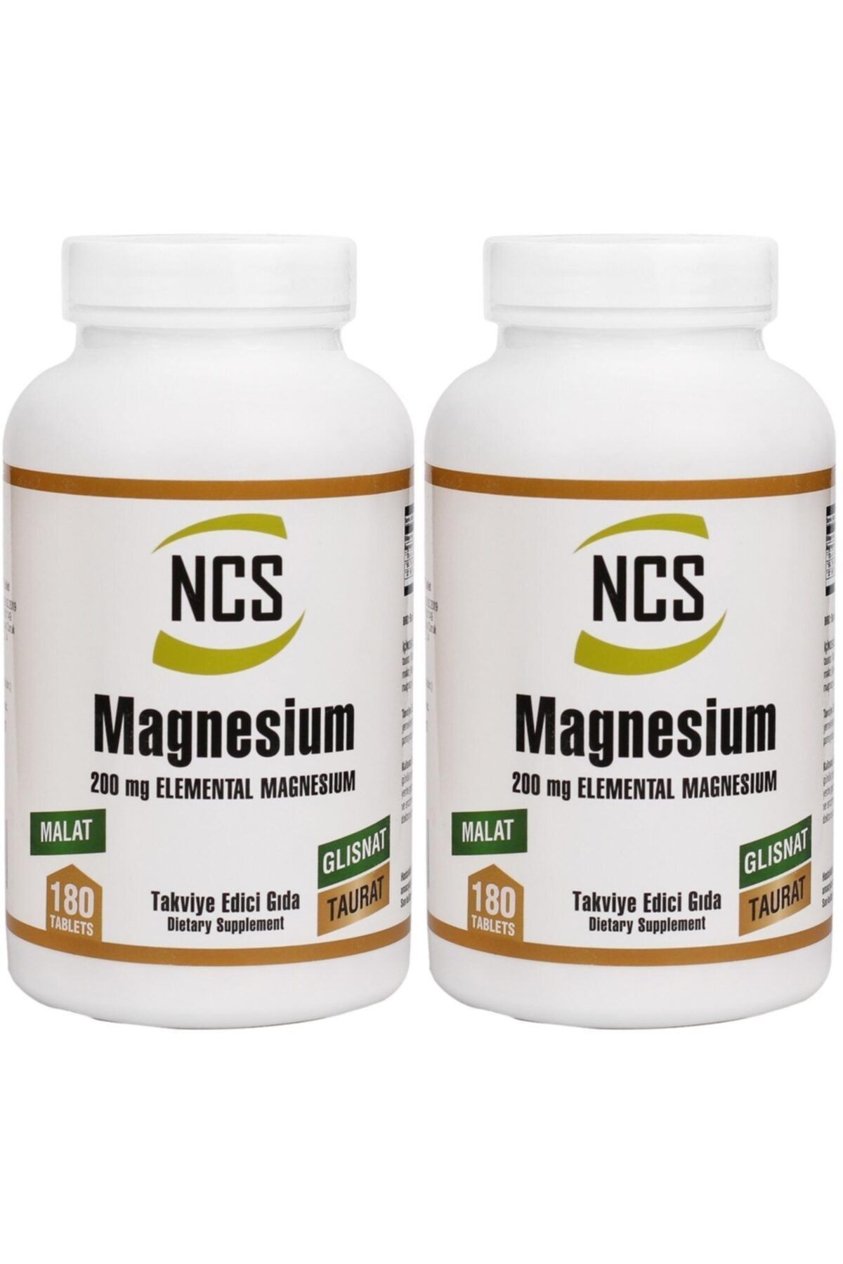 Ncs Magnezyum Bisglisinat 2 Kutu 360 Tablet Taurat200 mg Magnesium