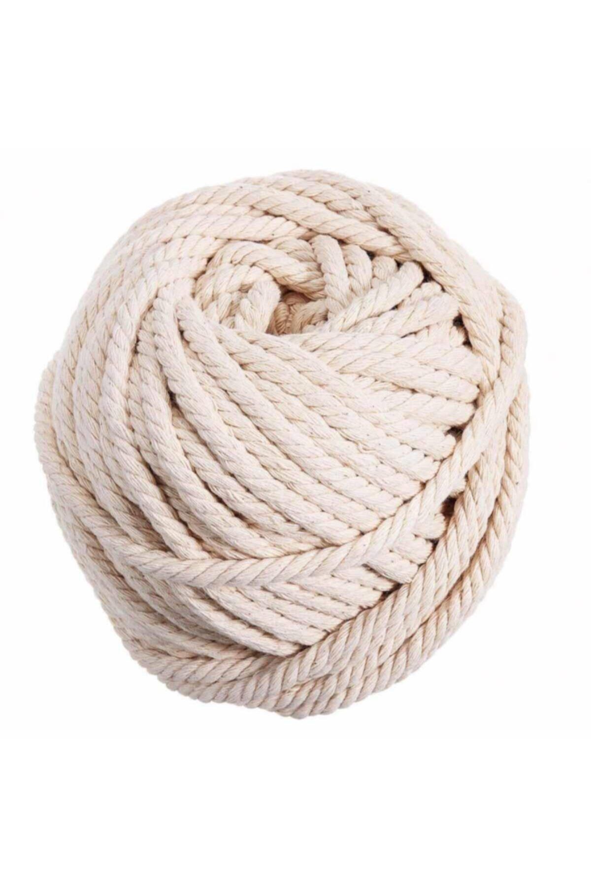 orhanucuzluk 6 Mm Makrome Hamak Ipi Krem ( 10 Metre )