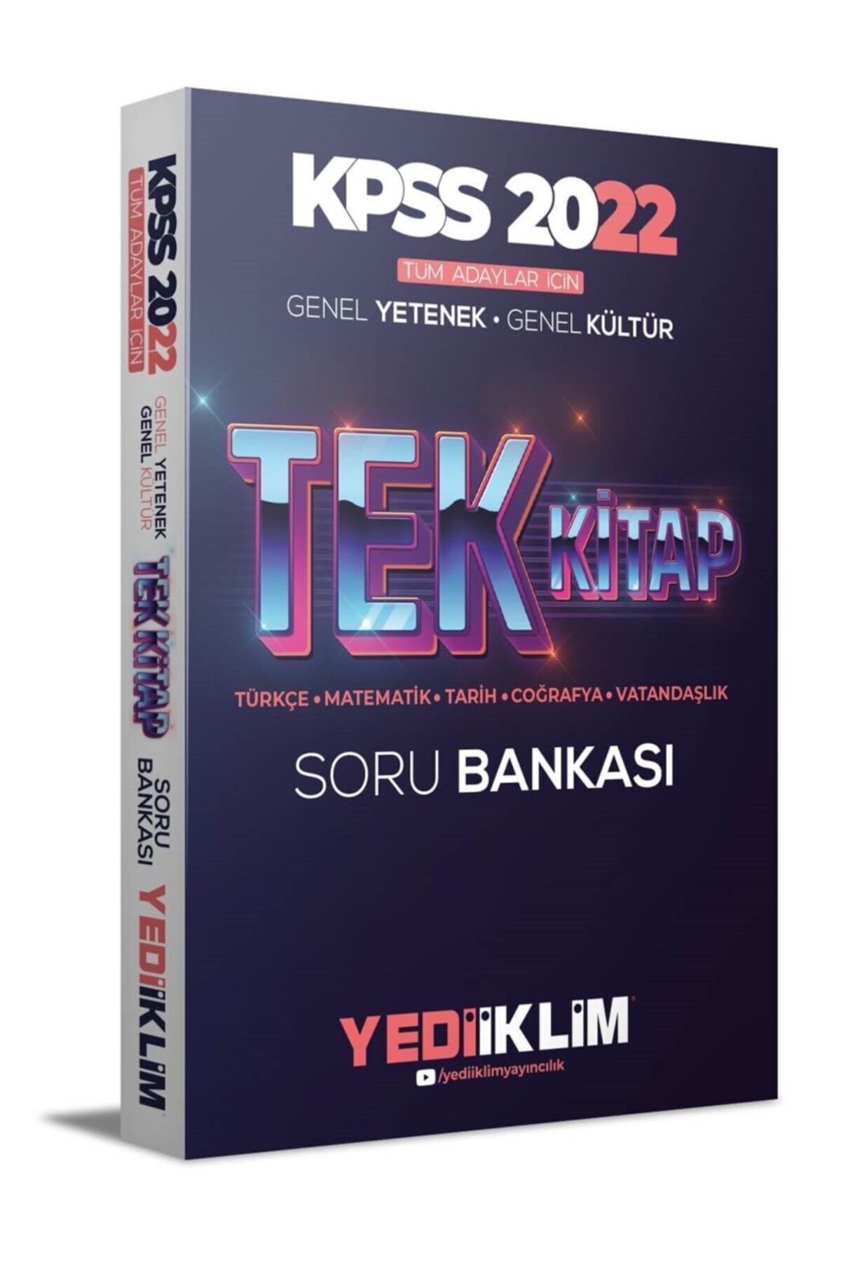 Yediiklim Yayınları Kpss 2022 Tüm Adaylar Için Genel Yetenek Genel Kültür Tek Kitap Soru Bankası