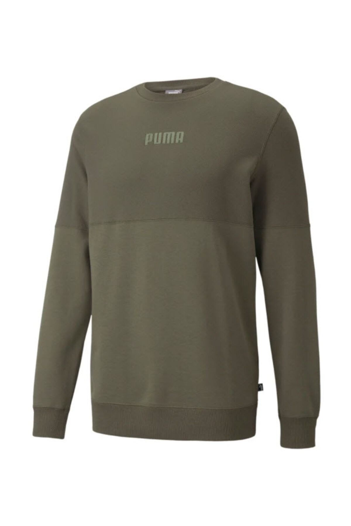 Puma Erkek Spor Sweatshirt - Modern Basics Crew TR Grape Leaf - 58934744