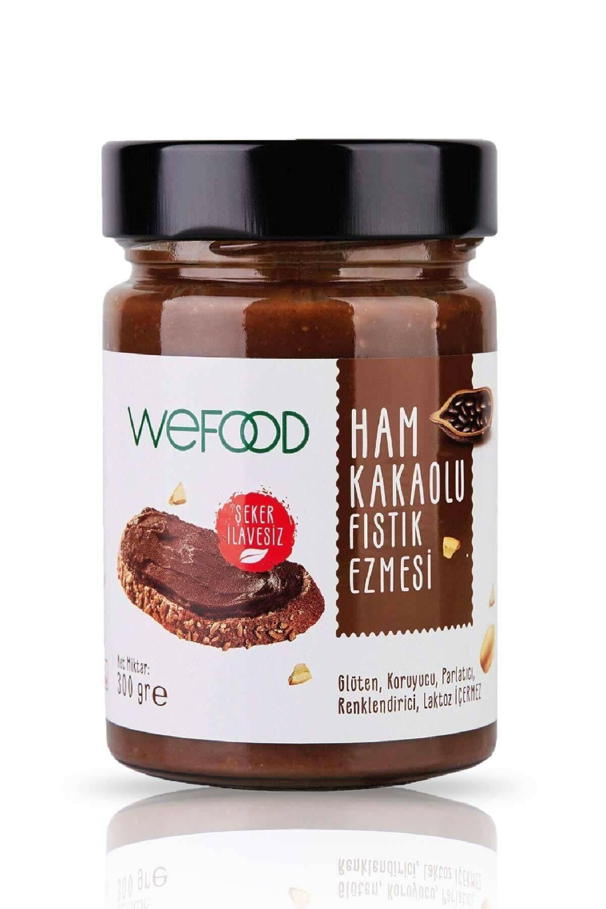 Wefood Glütensiz Vegan Katkısız Ham Kakaolu Fıstık Ezmesi 300 Gr